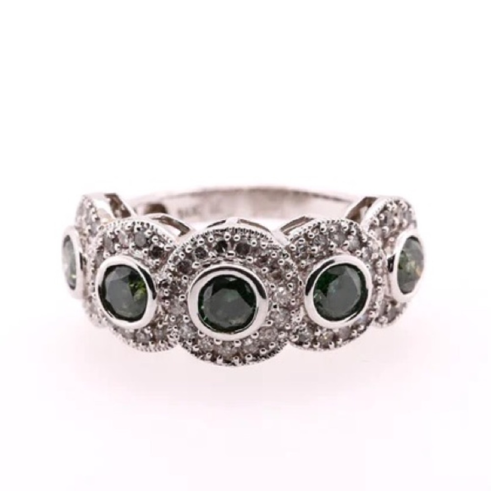 Blue Diamond Ring